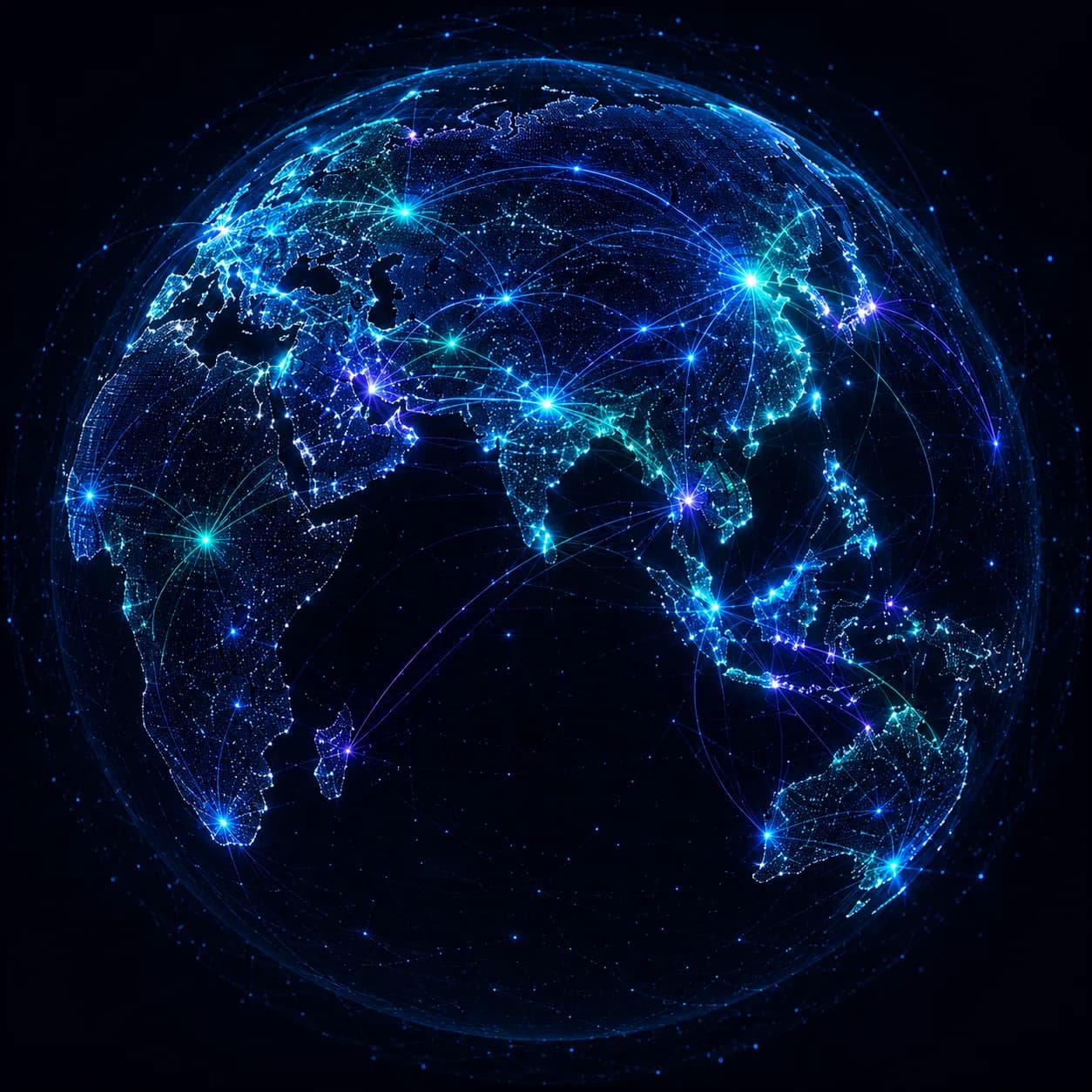 Corpshore AI global delivery network spanning 18+ countries